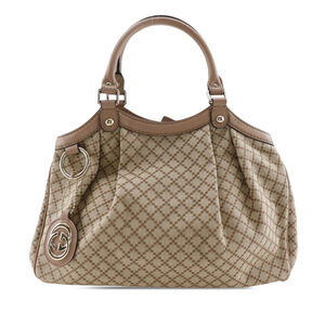 Pre-Loved Gucci Medium Diamante Canvas Sukey Tote